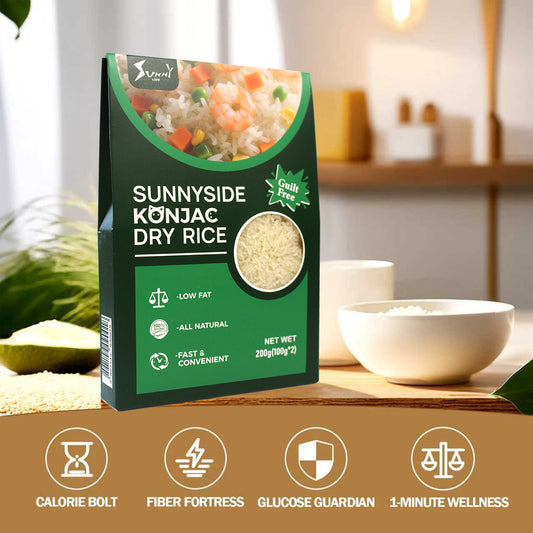 Low Calorie Gluten Free Rice Substitute - Healthy Konjac Rice for Keto, Paleo & Low Carb Diets