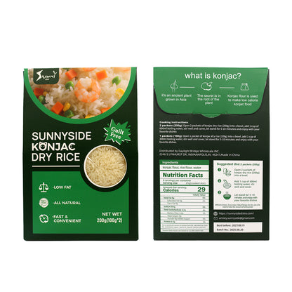 Low Calorie Gluten Free Rice Substitute - Healthy Konjac Rice for Keto, Paleo & Low Carb Diets