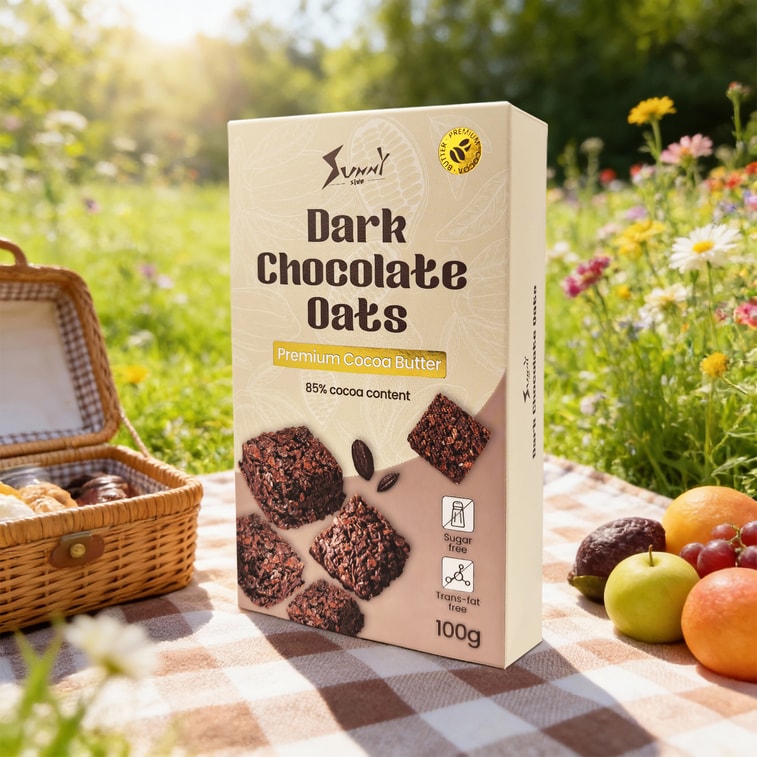 Sunnyside Dark Chocolate Oats Sugar-Free, Low Calorie, 85% Cocoa