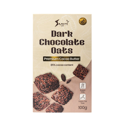 Sunnyside Dark Chocolate Oats Sugar-Free, Low Calorie, 85% Cocoa