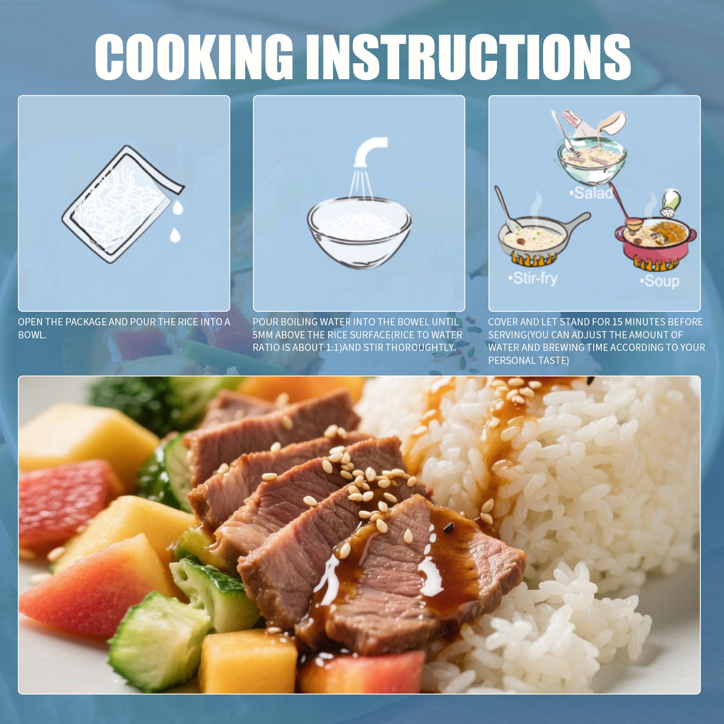 Low Calorie Gluten Free Rice Substitute - Konjac Zero Suger And High Fiber Rice