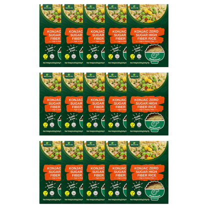 Ketoslim Mo Konnyaku Shirataki Rice 200g – High Fiber Glucomannan, Low Fat, Sugar-Free, Vegan Rice Alternative