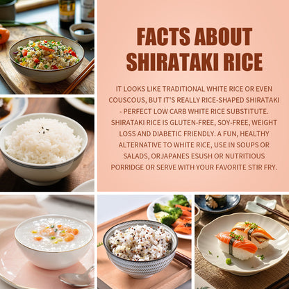 Low Calorie Gluten Free Rice Substitute - Konjac Zero Suger And High Fiber Rice