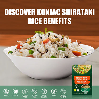 Low Calorie Gluten Free Rice Substitute - Konjac Zero Suger And High Fiber Rice