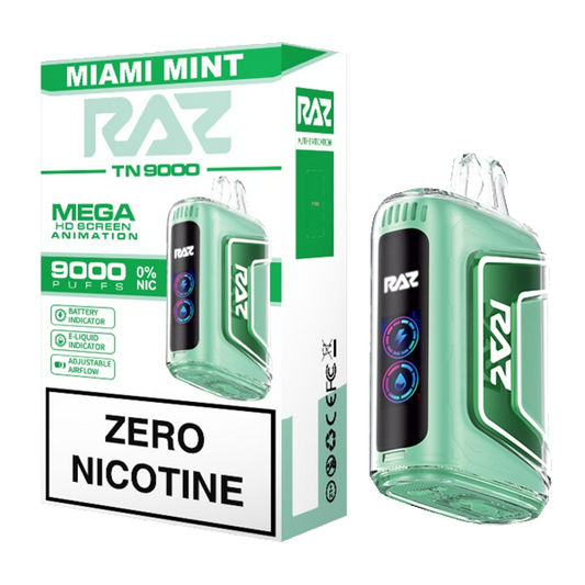 Raz TN9000 Zero Nicotine Disposable (Display Box of 5)